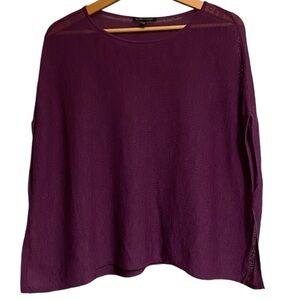 Eileen fisher lagenlook boxy fit sweater tunic vest